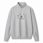 Chaotic Club Custom Goose Football Embroidered Quarter Zip Sweatshirt