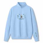 Chaotic Club Custom Goose Football Embroidered Quarter Zip Sweatshirt