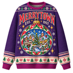 Chaotic Club Custom Holiday Snowglobe Town Ugly Sweatshirt