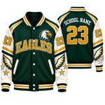Chaotic Club Custom Mascot All-Over Print Varsity Jacket