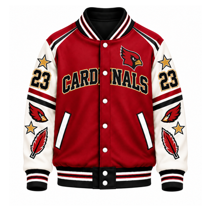 Chaotic Club Custom Mascot All-Over Print Varsity Jacket