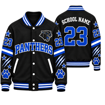 Chaotic Club Custom Mascot All-Over Print Varsity Jacket