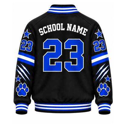 Chaotic Club Custom Mascot All-Over Print Varsity Jacket