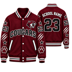 Chaotic Club Custom Mascot All-Over Print Varsity Jacket