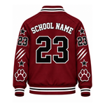 Chaotic Club Custom Mascot All-Over Print Varsity Jacket