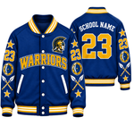 Chaotic Club Custom Mascot All-Over Print Varsity Jacket