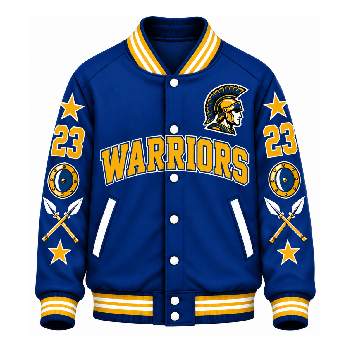 Chaotic Club Custom Mascot All-Over Print Varsity Jacket