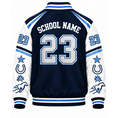 Chaotic Club Custom Mascot All-Over Print Varsity Jacket