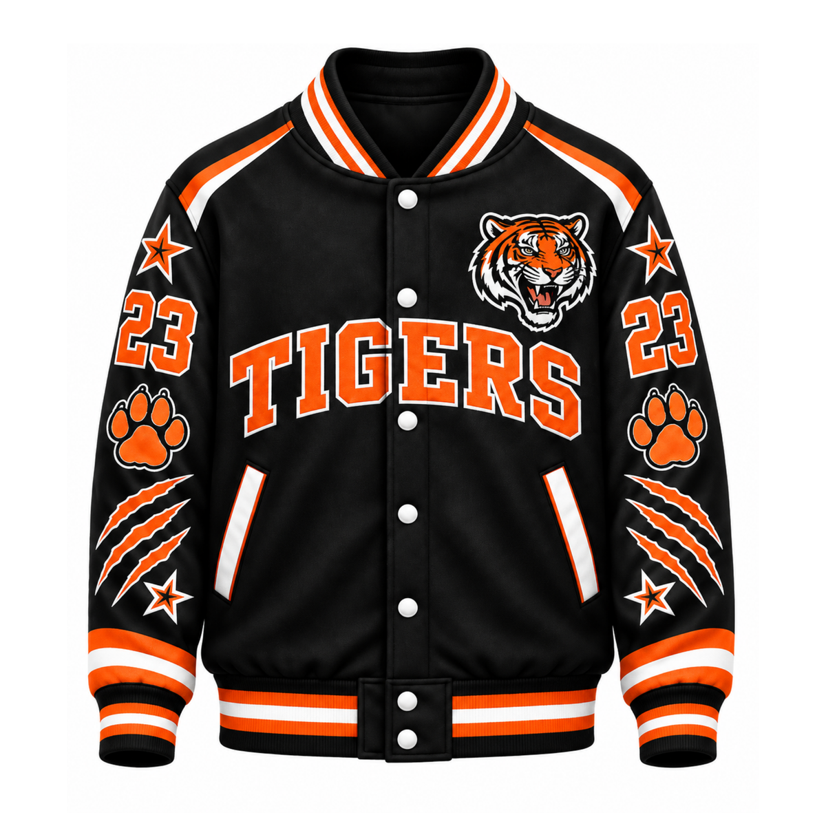 Chaotic Club Custom Mascot All-Over Print Varsity Jacket