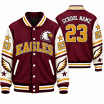 Chaotic Club Custom Mascot All-Over Print Varsity Jacket