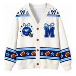 Chaotic Club Custom Mascot Beaded Charm Bow Cardigan