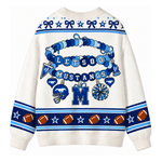 Chaotic Club Custom Mascot Beaded Charm Bow Cardigan