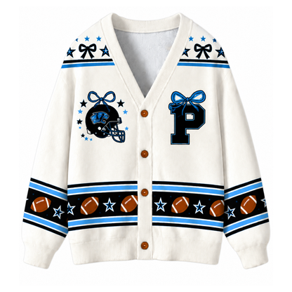 Chaotic Club Custom Mascot Beaded Charm Bow Cardigan