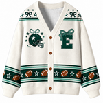 Chaotic Club Custom Mascot Beaded Charm Bow Cardigan