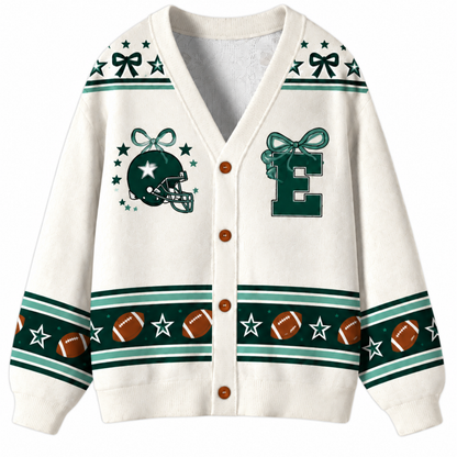 Chaotic Club Custom Mascot Beaded Charm Bow Cardigan