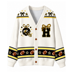 Chaotic Club Custom Mascot Beaded Charm Bow Cardigan