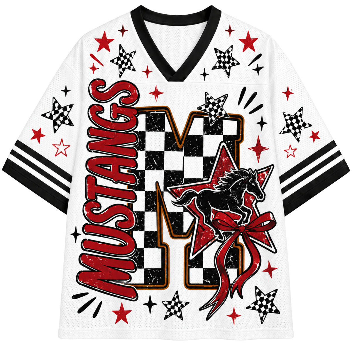 Chaotic Club Custom Mascot Checkered Mesh Jersey