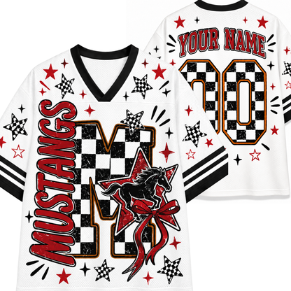 Chaotic Club Custom Mascot Checkered Mesh Jersey
