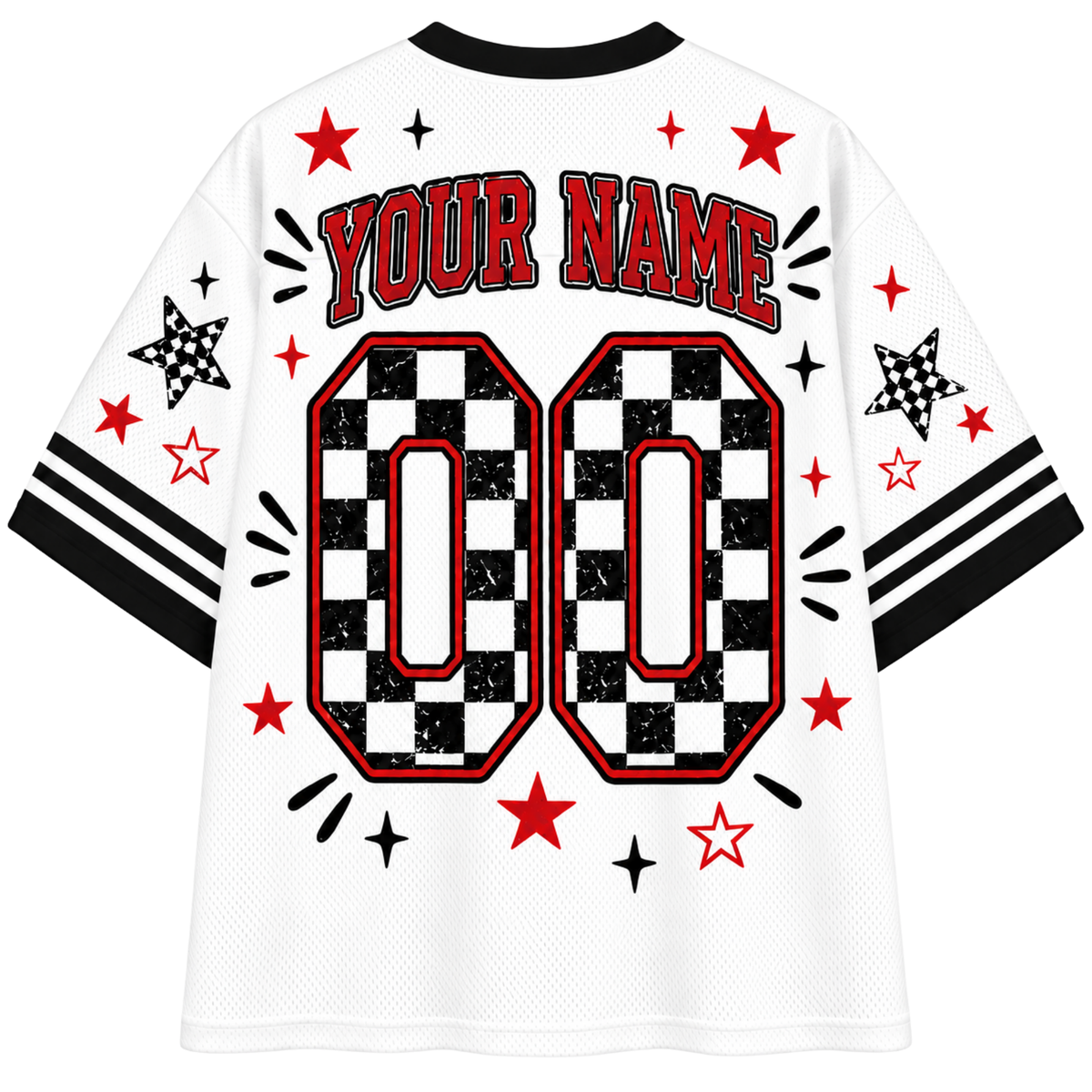 Chaotic Club Custom Mascot Checkered Mesh Jersey