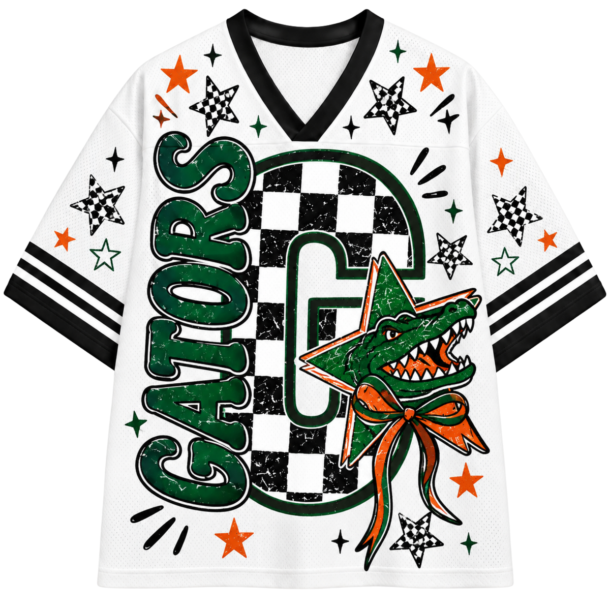 Chaotic Club Custom Mascot Checkered Mesh Jersey