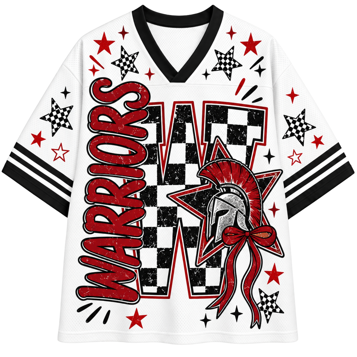 Chaotic Club Custom Mascot Checkered Mesh Jersey