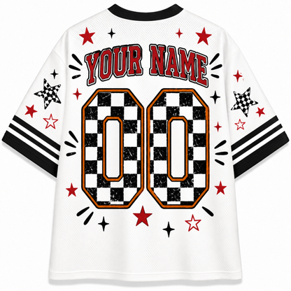 Chaotic Club Custom Mascot Checkered Mesh Jersey