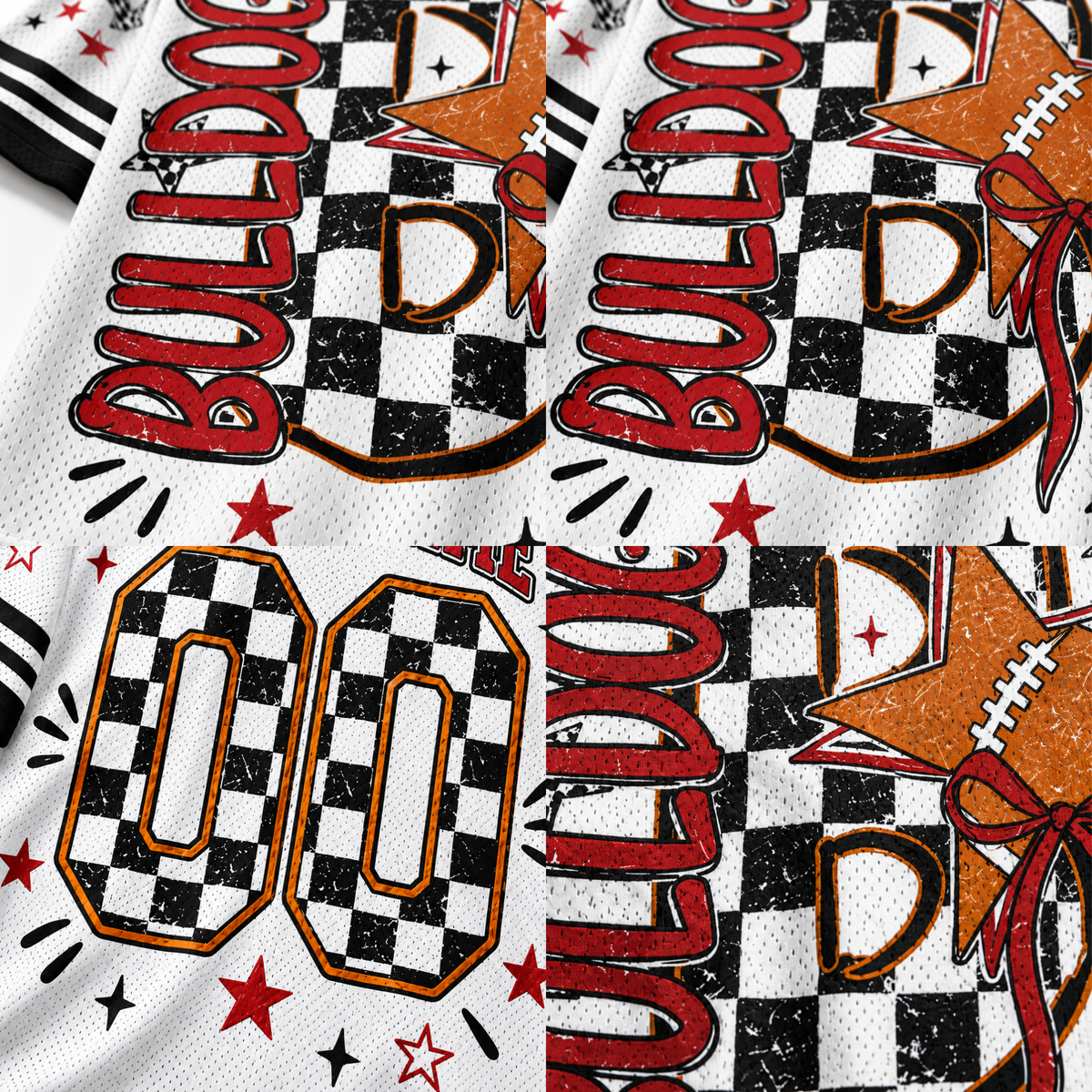 Chaotic Club Custom Mascot Checkered Mesh Jersey