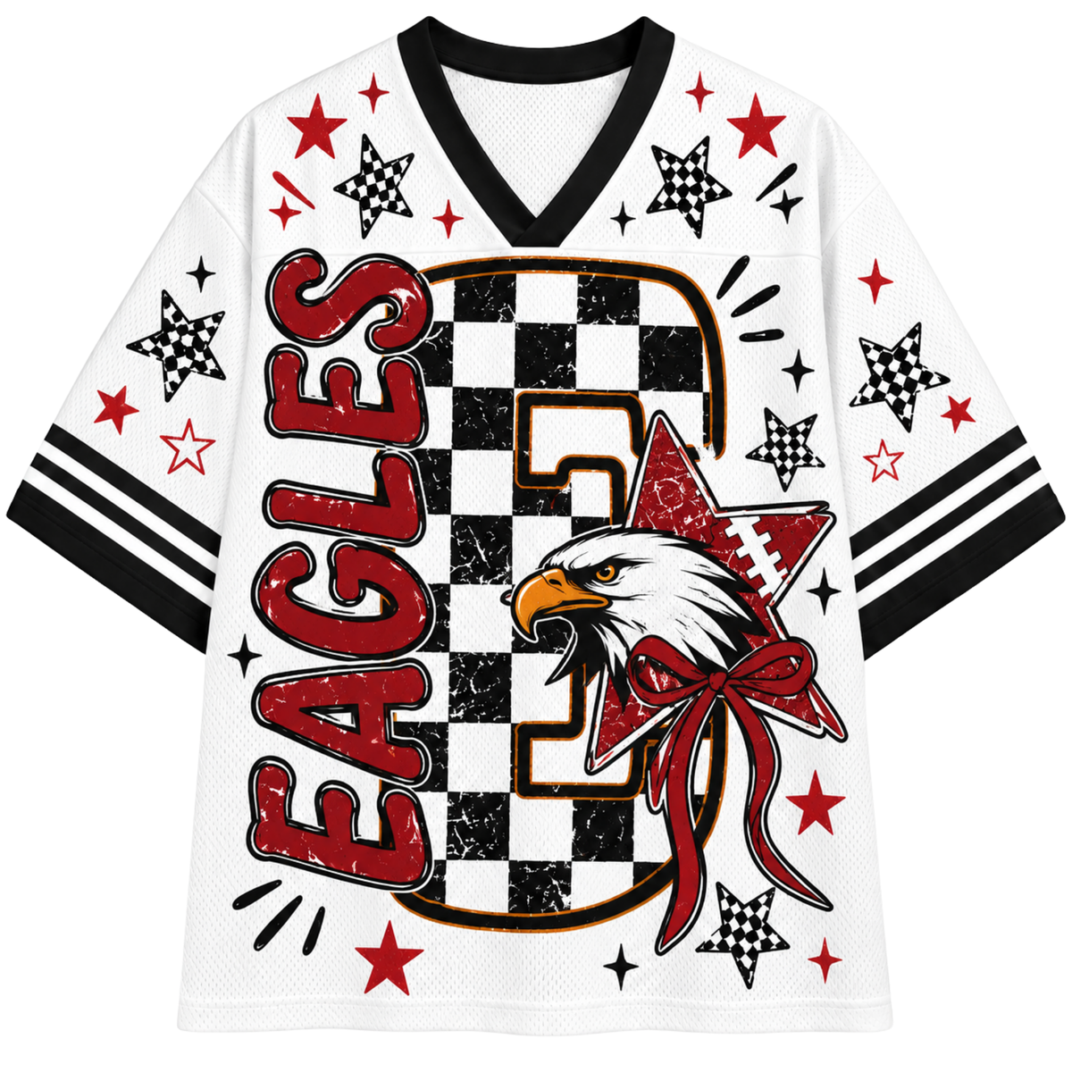Chaotic Club Custom Mascot Checkered Mesh Jersey