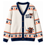 Chaotic Club Custom Mascot Cheer Bow Game Day Cardigan