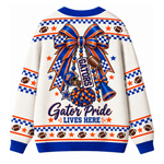 Chaotic Club Custom Mascot Cheer Bow Game Day Cardigan