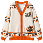 Chaotic Club Custom Mascot Cheer Bow Game Day Cardigan