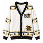 Chaotic Club Custom Mascot Cheer Bow Game Day Cardigan