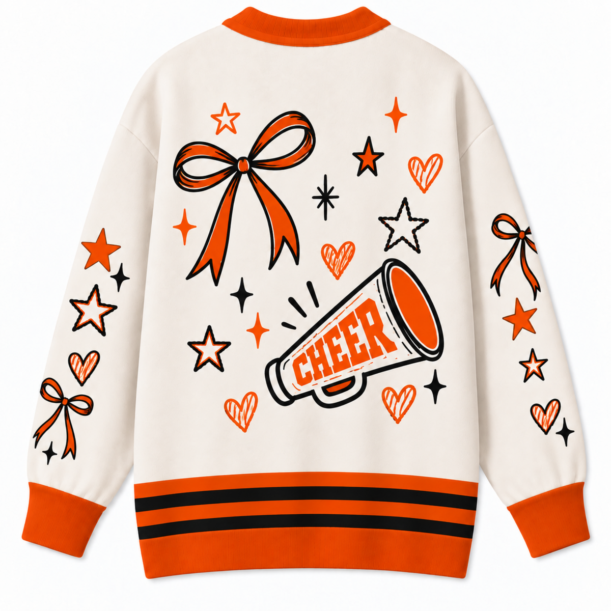 Chaotic Club Custom Mascot Cheer Bow Knit Cardigan
