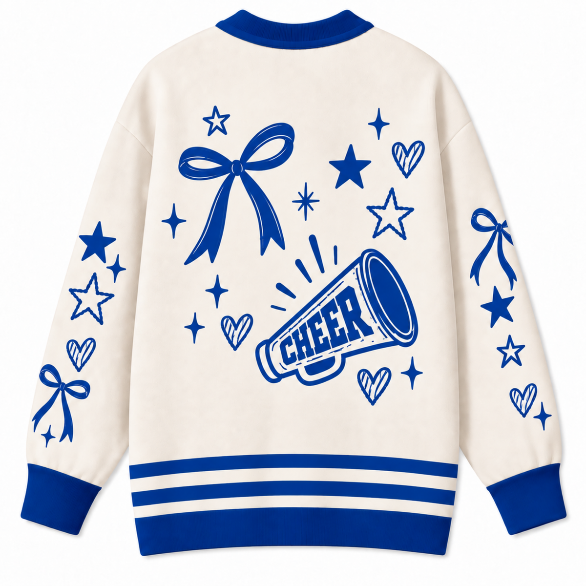 Chaotic Club Custom Mascot Cheer Bow Knit Cardigan