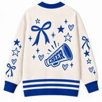 Chaotic Club Custom Mascot Cheer Bow Knit Cardigan