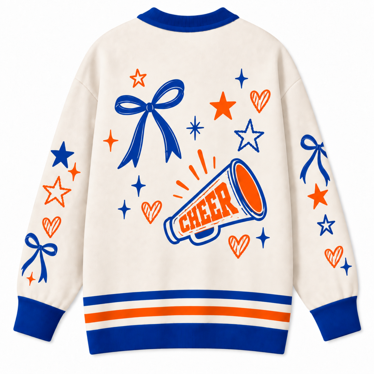 Chaotic Club Custom Mascot Cheer Bow Knit Cardigan