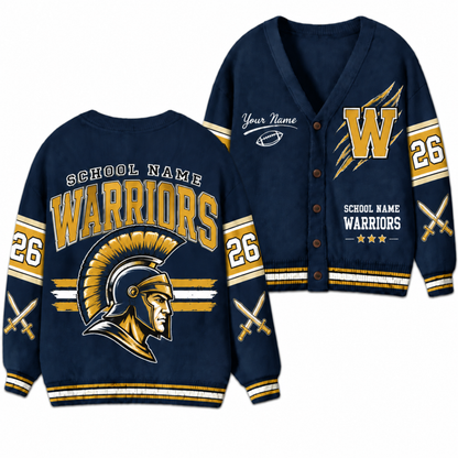 Chaotic Club Custom Mascot Football Claw Cardigan