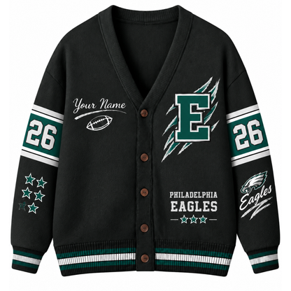 Chaotic Club Custom Mascot Football Claw Cardigan