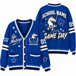 Chaotic Club Custom Mascot Game Day Crest Pocket Cardigan