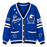 Chaotic Club Custom Mascot Game Day Crest Pocket Cardigan
