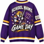 Chaotic Club Custom Mascot Game Day Crest Pocket Cardigan