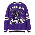 Chaotic Club Custom Mascot Game Day Crest Pocket Cardigan