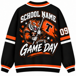Chaotic Club Custom Mascot Game Day Crest Pocket Cardigan