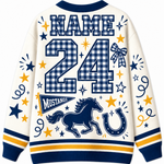 Chaotic Club Custom Mascot Gingham Cardigan