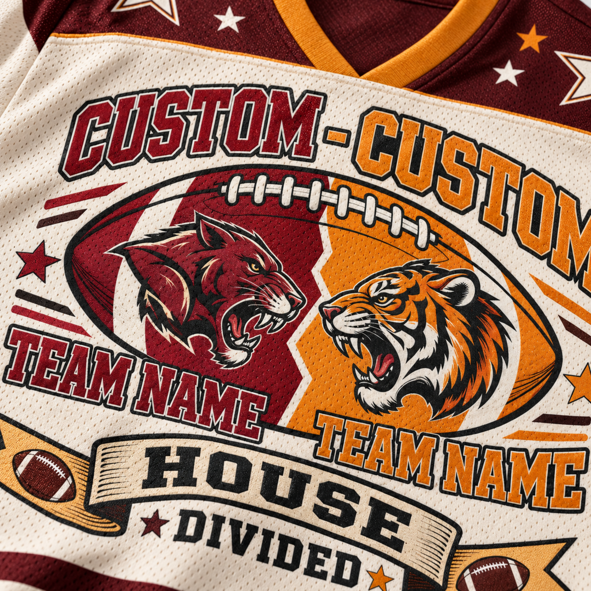Chaotic Club Custom Mascot House Divided Mesh Jersey