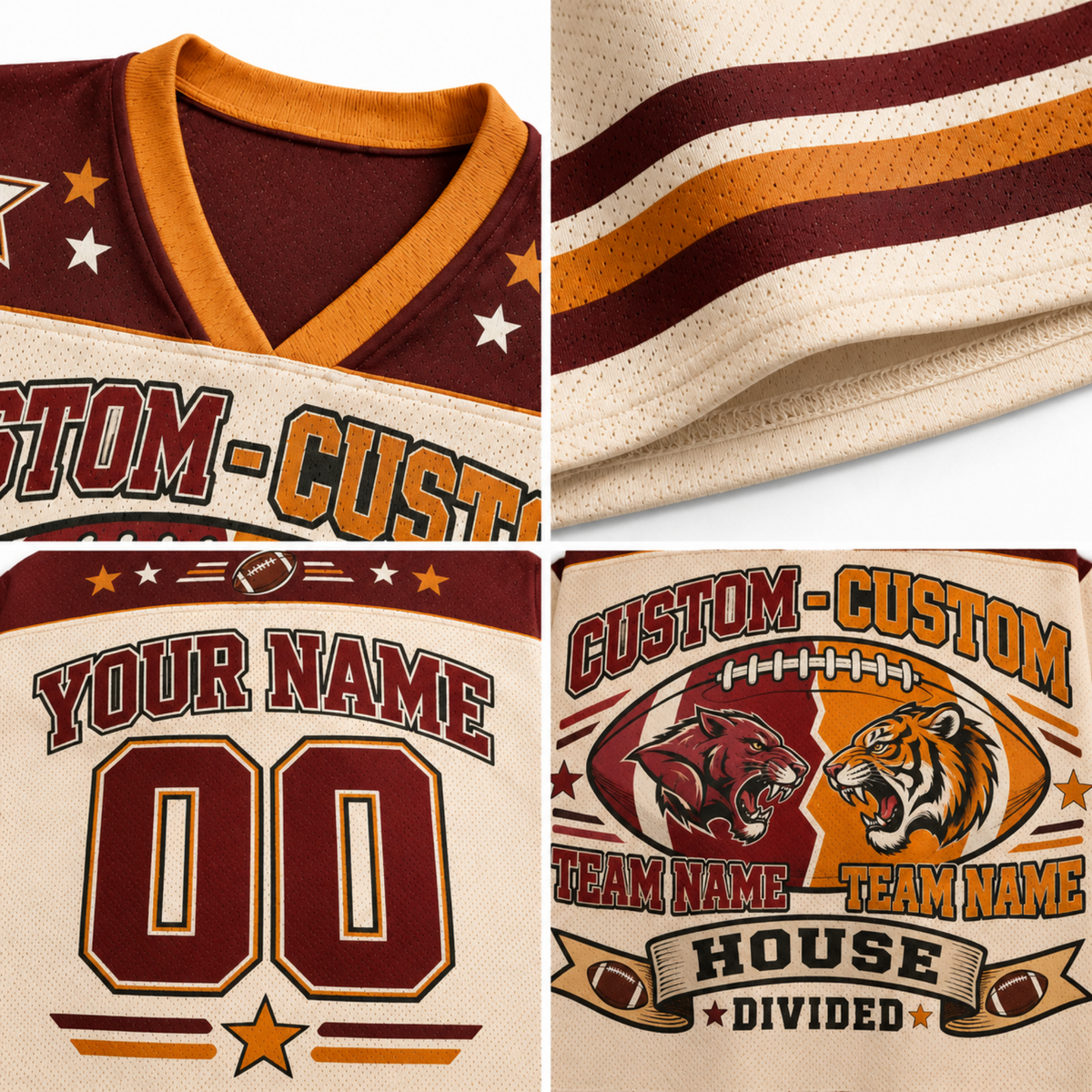 Chaotic Club Custom Mascot House Divided Mesh Jersey