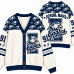 Chaotic Club Custom Mascot Leopard Cardigan