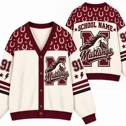 Chaotic Club Custom Mascot Leopard Cardigan