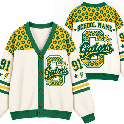 Chaotic Club Custom Mascot Leopard Cardigan