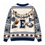 Chaotic Club Custom Mascot Leopard Charm Game Day Cardigan